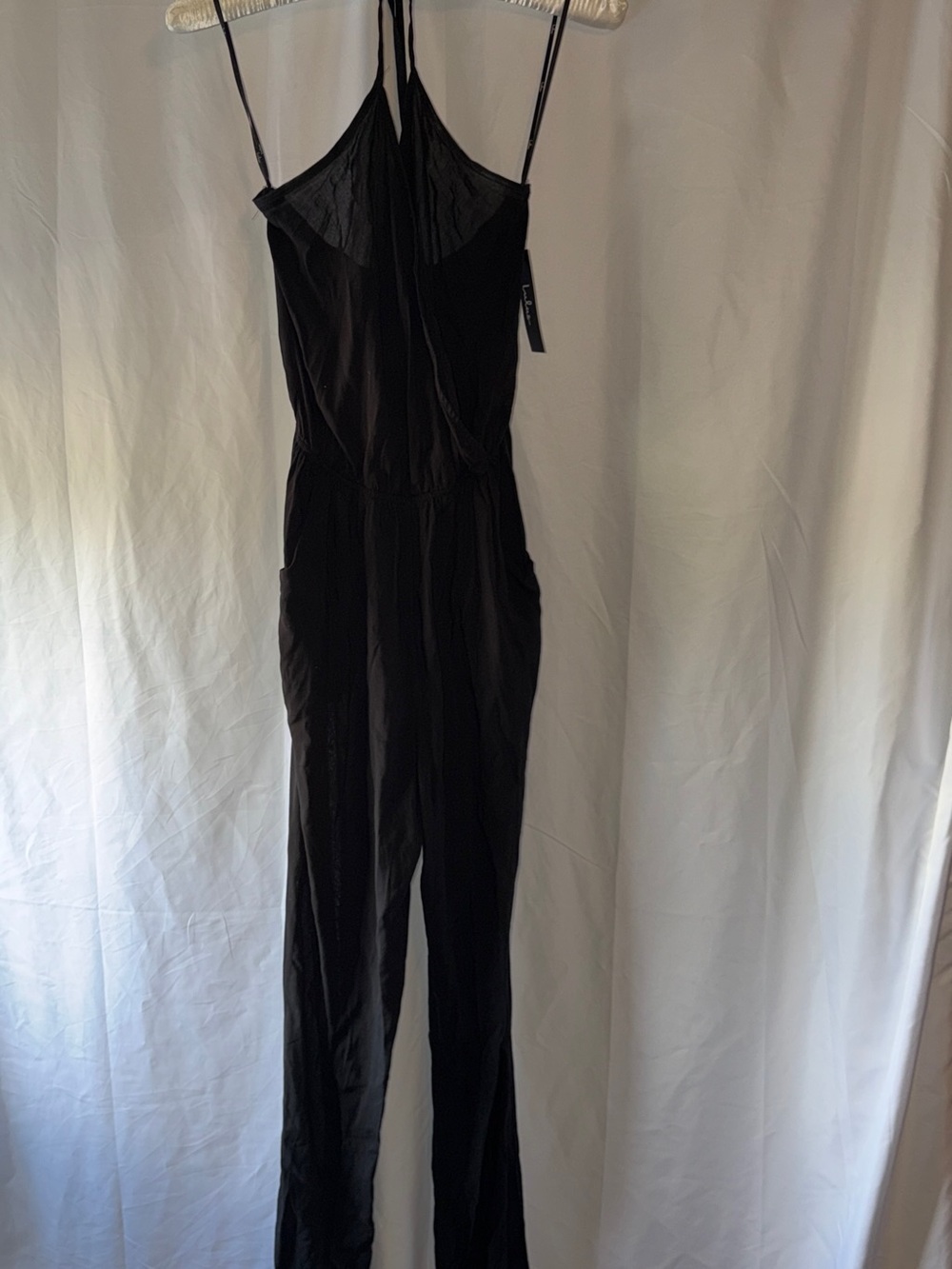 Lulu's Black Halter-Strap Jumpsuit